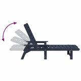 Garden Lounge Furniture 3 pcs Navy 38 x 38 x 46cm Polyethylene 3335855
