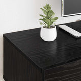TV Cabinet Black Oak 150 x 36 x 30 cm Engineered Wood 882319