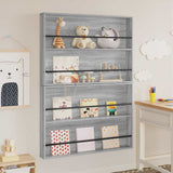 Magazine Rack with Shelf 2 pcs Grey Sonoma 100 x 12 x 70 cm 890859