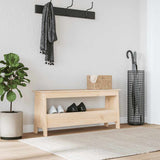 Hall Bench 100x28x45 cm Solid Wood Pine 837382