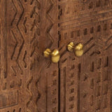 Sideboard 55x30x76 cm Solid Wood Mango and Iron 371997