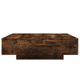 Coffee Table Smoked Oak 100x100x31 cm Engineered Wood 836599