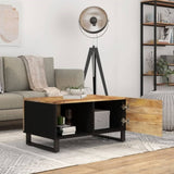 Coffee Table 80x50x40 cm Solid Wood Mango&Engineered Wood 350632