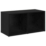TV Cabinet Set Wall-mounted 2 pcs Black Oak 72 x 35 x 36.5 cm 3393559