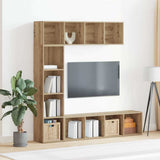 Book Cabinets 3 pcs Artisan Oak Engineered Wood 3328550