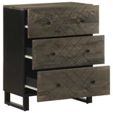 Sideboards 2 pcs Black 60x33x75 cm Solid Wood Mango 3309998