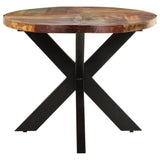 321676 Dining Table Oval 200x100x75 cm Solid Reclaimed Wood