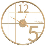 Wall Clock Gold 50 cm Iron 4008402