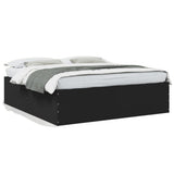 Bed Frame without Mattress Black 200x200 cm 3280896