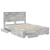 Bed Frame with Drawer with Headboard Manual Engineered Wood 3410313
