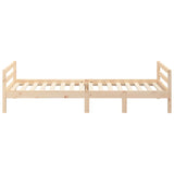ZNTS Bed Frame without Mattress 80x200 cm Solid Wood Pine 821629