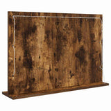 Vanity Mirror Rectangular Smoked Oak 80 x 55 x 18 cm 868297