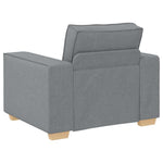 Sofa Set with Cushion 3 pcs Grey 220 x 78 x 84 cm Fabric 3324609