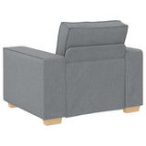 Sofa Set with Cushion 3 pcs Grey 220 x 78 x 84 cm Fabric 3324609