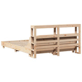 Bed Frame without Mattress 120x200 cm Solid Wood Pine 3306423