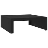 Coffee Table Black 100x100x35 cm Engineered Wood 808568