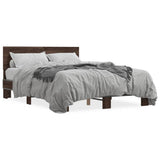 Bed Frame without Mattress Brown Oak 120x200 cm 3280201