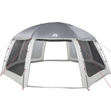 Pool Tent with Removable Fly & Mesh Walls Grey 612x612 cm 4100639