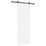 Sliding Door ORKDAL White 83 x 232 cm Solid Pine Wood 3445599
