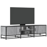 TV Cabinet Grey Sonoma 160x35x41 cm Engineered Wood and Metal 848847