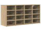 Shoe Cabinet Sonoma Oak 103 x 30 x 67 cm Engineered Wood 808732