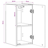 Bathroom Wall Cabinet DELFT High Gloss White 30 x 31 x 59 cm 897029
