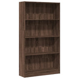 Bookcase Brown Oak 80x24x143 cm Engineered Wood 857850
