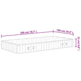 Pocket Spring Mattress Medium Firm 100x200 cm 372828