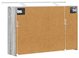Bathroom Mirror Cabinet Grey Sonoma 73.5 x 16 x 62.5 cm 889180