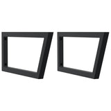 Basin Shelf Wall Mounted Steel and Solid Wood Oak 3302471