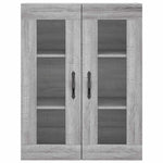 Highboard Grey Sonoma 69.5x34x180 cm Engineered Wood 3198631