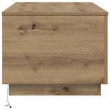 Coffee Table with LED Lights Artisan Oak 90x50x40 cm 857723