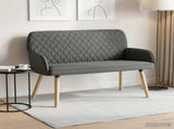 2 Seater Sofa with Solid Wood Legs 2-Seater Dark Grey 42051031