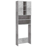 808426 Washing Machine Cabinet Concrete Grey 64x25,5x190 cm