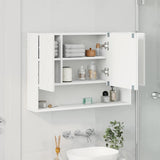 Mirror Cabinet White 80 x 17 x 55 cm Engineered Wood 883354