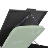 Wheelie Bin Storage for 4 Bins Black 276x79x117 cm Steel 3279979