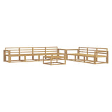 Outdoor Sofa Set 8 pcs White 3386168