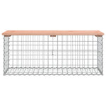 ZNTS Garden Bench Gabion Design 103x44x42 cm Solid Wood Douglas 834360