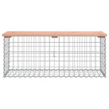 ZNTS Garden Bench Gabion Design 103x44x42 cm Solid Wood Douglas 834360