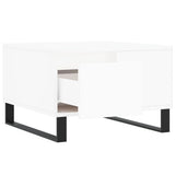 Coffee Table White 55x55x36.5 cm Engineered Wood 830764