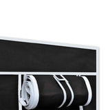 Folding Wardrobe Black 110x45x175 cm 60719