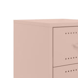 Bedside Cabinet Pink 36x39x59 cm Steel 846729