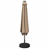 Garden Parasol with LED Lights and Base 230 x 230 cm Polyester 42036250