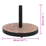 ZNTS Parasol Base Terracotta Round 12 kg 362219