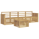 Outdoor Sofa Set 5 pcs White Solid Acacia Wood 3391349