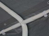 Tent Fabric without Frame Grey 10 x 5 m PE 43862