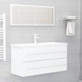 Sink Cabinet White 100x38.5x48 cm Engineered Wood 804719