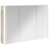 Bathroom Mirror Cabinet Concrete Grey 103.5 x 15.5 x 70 cm 889274