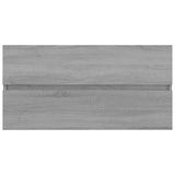 Sink Cabinet Grey Sonoma 90x38.5x45 cm Engineered Wood 815655