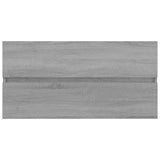 ZNTS Sink Cabinet Grey Sonoma 90x38.5x45 cm Engineered Wood 815655